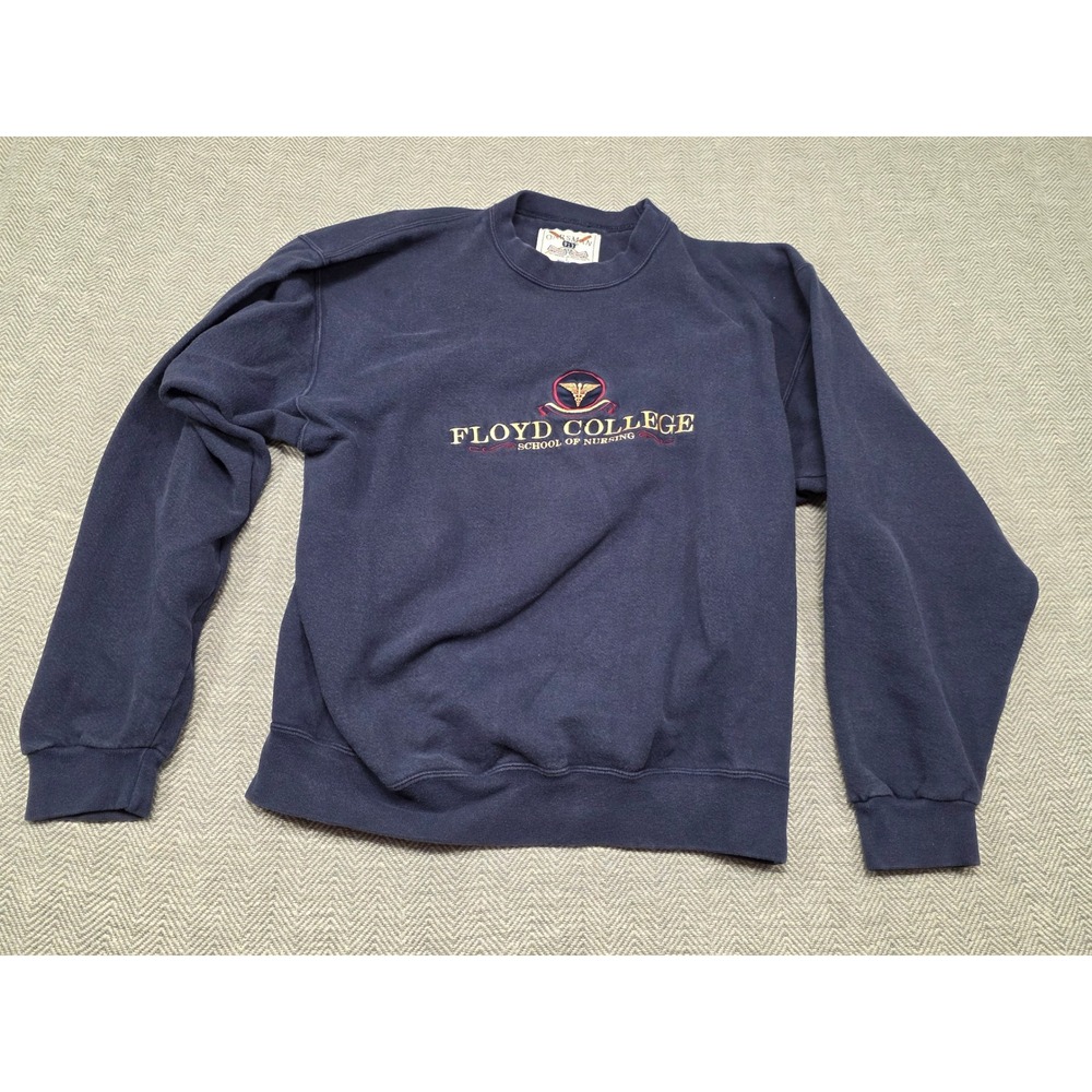 Vintage Oarsman‎ 913 Floyd College School of Nursing Sweatshirt Navy Blue Large